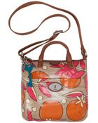 Fossil Vintage Keyper Coated Canvas Crossbody Bag - Lyst