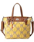 Fossil Vintage Keyper Coated Canvas Tote - Lyst