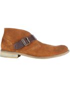AllSaints Farrell Buckle Boot - Lyst
