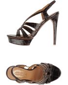 Elie Tahari Platform Sandals - Lyst