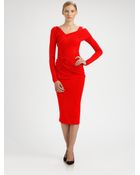 Donna Karan New York Stretch Jersey Dress - Lyst