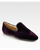 Jimmy Choo Wheel Velvet Smoking Slippers - Lyst