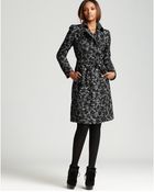 Burberry Burberry London Trench Coat Vale Floral Tweed - Lyst