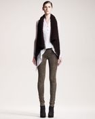 Helmut Lang Patina Leather Leggings - Lyst