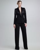 Jean Paul Gaultier Mixed Fabric Tuxedo Jacket - Lyst