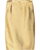 Just Cavalli Metallic Twill Pencil Skirt - Lyst