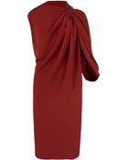 Lanvin Asymmetrical Dress - Lyst
