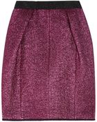 Marc Jacobs Metallic Woolblend Bouclé Skirt - Lyst