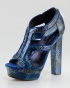 Rachel Zoe Peggy Snakeskin Platform Sandal - Lyst