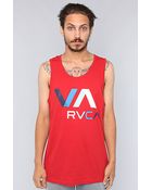 RVCA The Colors Tank in Red - Lyst