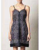 Lanvin Duchess Techno Chantilly Lace Dress - Lyst