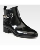 McQ by Alexander McQueen Leather Chain Ankle Boots - Lyst