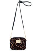Michael Kors Jet Set Calfhair Crossbody - Lyst