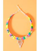 Nasty Gal Neon Gem Collar Necklace - Lyst