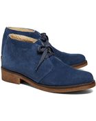 Brooks Brothers Calfskin Suede Desert Heel Boot - Lyst