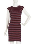 MICHAEL Michael Kors Striped Shift Dress - Lyst
