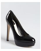 Dior Black Patent Leather Miss Dior Platform Pumps - Lyst