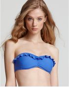 Shoshanna Solid Ruffle Bandeau - Lyst