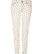 D&G Floralprint Straight-leg Jeans - Lyst