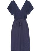 Diane von Furstenberg Malena Georgette and Crepe Dress - Lyst