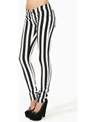 Nasty Gal Striped Skinny Jeans - Lyst