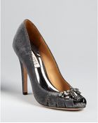 Badgley Mischka Evening Pumps Monique High Heel - Lyst