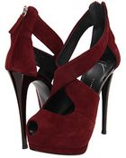 Giuseppe Zanotti Red Strappy Sandals - Lyst