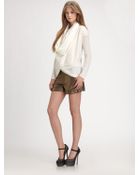 Alice + Olivia Quinn Sequined Cowlneck Sweater - Lyst