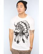 Rook The Wolf Headdress Tee in White - Lyst