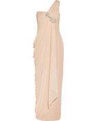 Notte By Marchesa Embellished Silkchiffon and Crepe Gown - Lyst