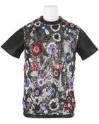 Christopher Kane Short Sleeve Top in Black Nappa Leather - Lyst