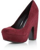 Dolce Vita Bryan Suede Pump Burgundy - Lyst