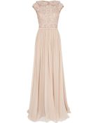 Elie Saab Cap Slb Beaded Top Silk Gown - Lyst