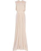 Elie Saab Lace Back Georgette Gown - Lyst