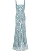 Elie Saab Strappy Full Beaded Gown - Lyst