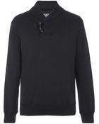 Polo Ralph Lauren Shawl Jumper - Lyst