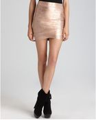 BCBGMAXAZRIA Skirt Silvie Cross Hem Mini - Lyst