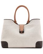 Fendi Chameleon Textured Cotton Shopper - Lyst