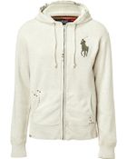 Polo Ralph Lauren Oxford Heather Fleece Hoodie - Lyst