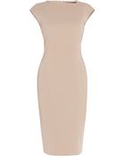 Elie Saab Crepe Cap Slv Knee Lnth Drs3 - Lyst