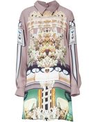 Mary Katrantzou Darjeelingjade Silk Georgette Shirtdress - Lyst