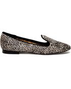 Avec Moderation Pon Pon Calf Hair Dress Slippers - Lyst