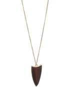 Topshop Triangle Wood Necklace - Lyst