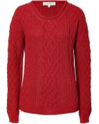 Vanessa Bruno Athé Poppy Cable Knit Pullover - Lyst