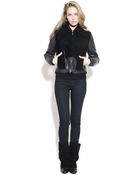 3.1 Phillip Lim Trompe Loeil Shearling Panel Jacket - Lyst