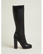 Givenchy Givenchy Womens Calf Leather Heeled Long Boots - Lyst