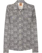Tory Burch Edie Silk Shirt - Lyst