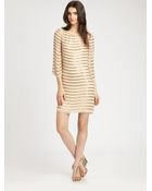 Alice + Olivia Julianna Silk Bell Sleeve Dress - Lyst