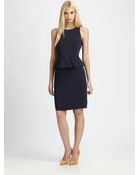 Boss Black Peplum Dress - Lyst