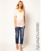 Asos Maternity Boyfriend Jean - Lyst